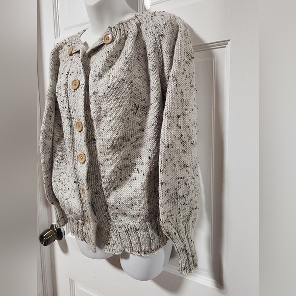 Women's donegal handmade knit cardigan sweater - Picture 11 of 11